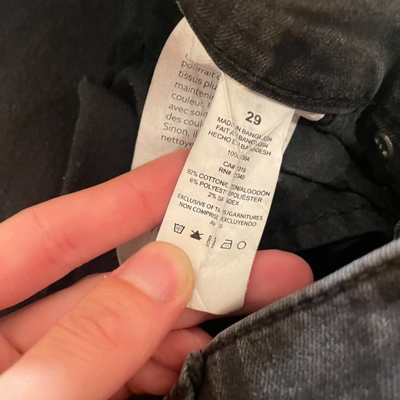 Size 29 Black skinny jeans from Dynamite - Picture 13 of 13